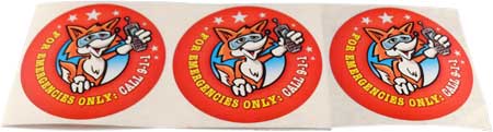 "Emergency Call 9-1-1" Sticker Pack