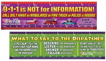 911 Safety Rulers