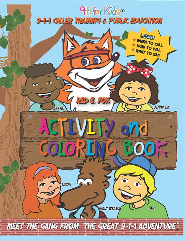 9-1-1 For Kids Safety Coloring Book - Spanish