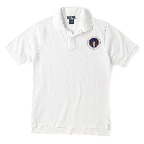 911 Hero's White Polo with Medal Logo