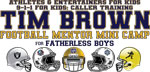 Tim Brown Mentor Mini Camp Event Donations / Contributions