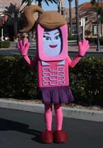 Abby Cell Phone Sister Body Suit Walk-Around Costume